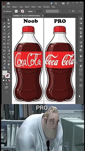 Noobs Vs Pro illustrator Tips