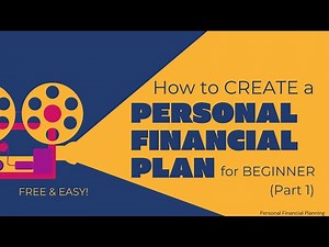 How to CREATE a Personal Financial Plan for BEGINNER, FREE & EASY! (Part 1)