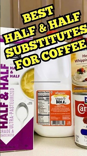 Best Dairy Half & Half Substitutes for Coffee ☕️#coffeetips #coffeelovers #coffeecreamer