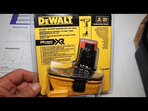 Dewalt 20 Volt Batteries And Adapter To Replace 18 Volt XRP Batteries