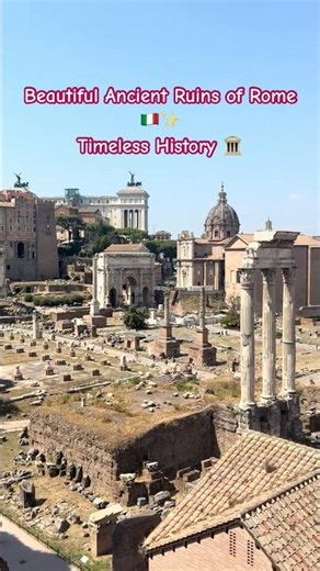 Beautiful Ancient Ruins of Rome 🇮🇹✨ Timeless History 🏛️