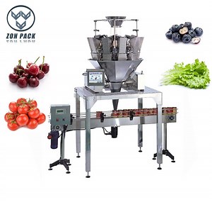 [Hot Item] Automatic Container Clamshell Punnet Weighing Filling Packing Machine for Cherry Tomato / Vegetables
