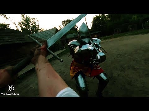 Fighting an armored knight POV (Mordhau IRL)
