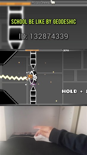 School Be Like by GEOdeshic — the tutorial was a trap 💀 #gd #geometrydash