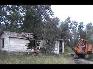 Priestman Bros. Cub 5 crawler crane with wrecking ball