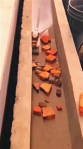 trial process of a clogged gutter cleaning tool #shorts