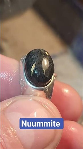 Greenland Nuummite #crystals #gemstone #lapidary #fyp #Nuummite