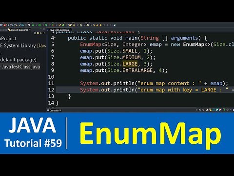 Java Tutorial #59 - Java Enum Map Class with Examples (Map Data Structure)