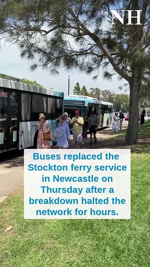 32K views · 93 reactions | Communters are frustrated at the city's public transport operator and the state over a Stockton ferry breakdown that ground services to a halt for more than six hours on Thursday. LINK IN BIO | Newcastle Herald | Facebook