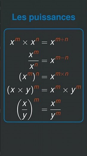 📱PUISSANCES: Connais-tu les règles de calcul?