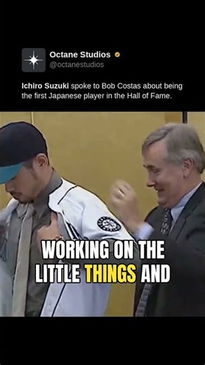 **Ichiro Suzuki** spoke to Bob Costas about being the first Japanese player in the Hall of Fame.