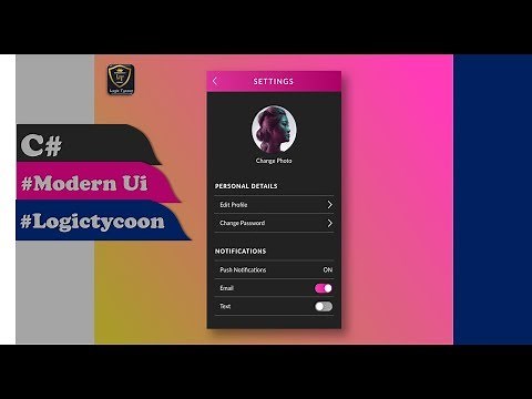 C# Modern Ui Form Design