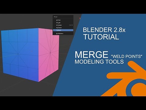 Blender 2.8 Modeling Series: Merge Vertices a.k.a weld points
