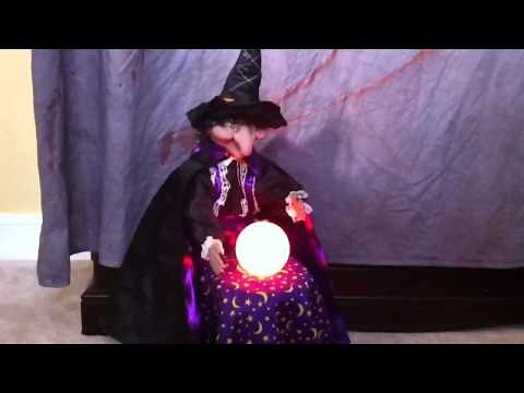 *Halloween Animated Fortune Teller Witch By Gemmy*