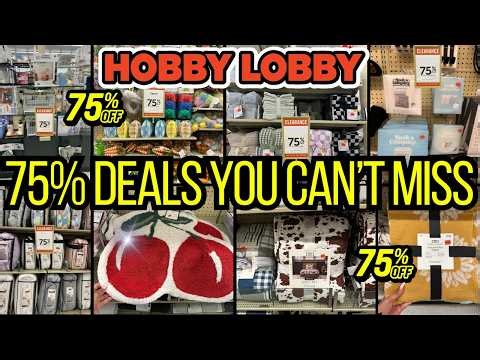HOBBY LOBBY 75% OFF DEALS ARE HERE🔥HOBBY LOBBY DEALS 75 OFF FINDS YOU CAN’T MISS! #hobbylobby