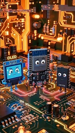 The worst mistake on an I2C bus 😱 #electronics #esp32
