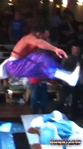 ECW legends Sabu flies through the air to put Rhino straight through a table! 🪵💥