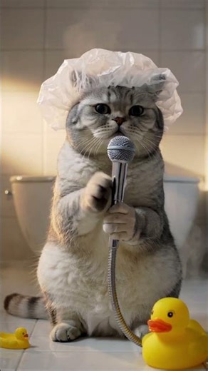 SHOWER CONCERT CAT 😂🚿 | Fluffy Box