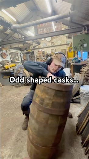 Made these odd shaped, old looking casks a while back for a Werewolf movie… #cooper #traditional