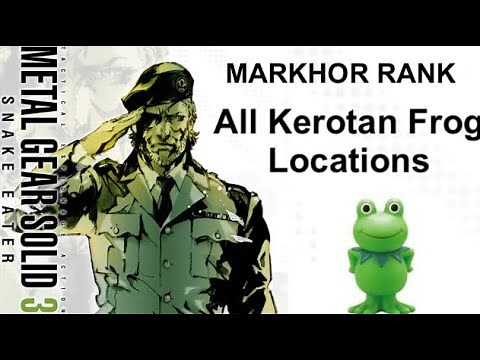 Metal Gear Solid 3: Snake Eater - MARKHOR RANK/ All Kerotan Frog locations (Master Collection Guide)