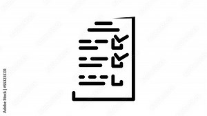 check list line icon animation