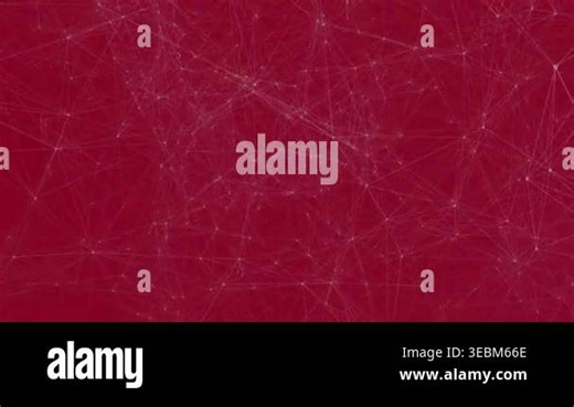 Animation of connected dots with lines against abstract background. Digitally generated, hologram, illustration, vector, design, texture and communication concept Stock Video Footage - Alamy