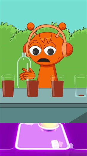 Mixing Random Drinks with Oren 🥤😂 #sprunki #shorts