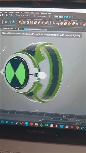 MAYA : BEN TEN OMNITRIX [DAY-95] #maya #modeling #valorant #ben10 #omnitrix #alienforce