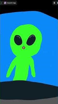 Today I'm drawing an alien spaceship 👽 App: ZoomArt #infiniteworld
