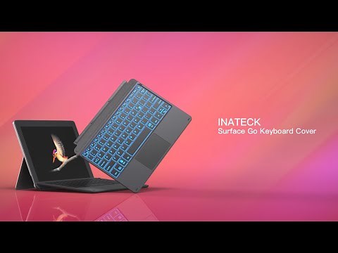 Inateck Surface Go Keyboard, Bluetooth 5.1, 7-Color Backlight, KB02009