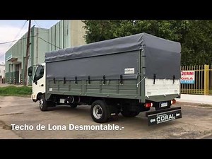 Carrocería Sider con Barandas Volcables Techo de Lona - HINO 816 - Carrocerías Coral srl - CRL