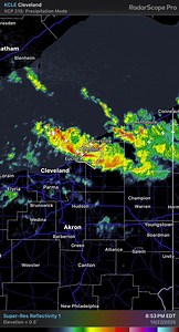 Lake effect thunderstorms? Yep! It’s a thing and it’s happening right now in northeast Ohio! Similar to lake effect snow, we have cold air moving over warmer lake waters, but instead of snow we have rain due to warmer surface temperatures. Pretty neat!- 9:22 PM 10/22/25 #fblifestyle #lakeeffect #OHwx | Ohio News and Weather