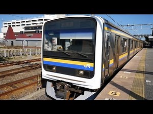 JR東日本 内房線 各駅停車 （209系運行） 超広角車窓 進行左側 安房鴨川～館山