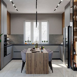 [Hot Item] Modern Kitchen Cabinets Luxury Paulownia Wood Kitchen Cabinet European Style