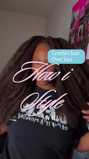 Easy Crochet Style Over Locs” #locsstyles #protectivestyles #crochethairstyles #freetressequalhair#crochetwig