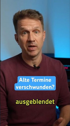 Alte Kalender-Termine weg? So holst du sie zurück.
