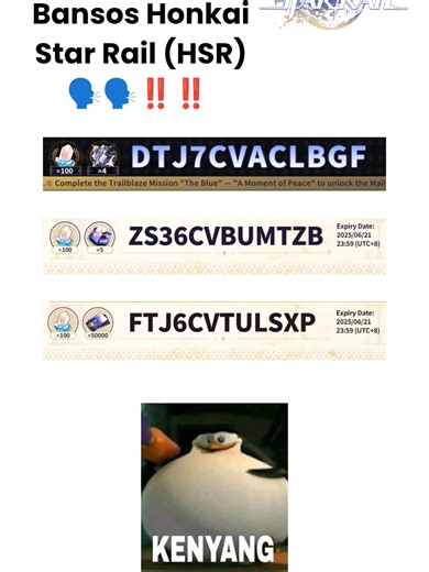 Kode Redeem Honkai Star Rail: Dapatkan Hadiah Menarik