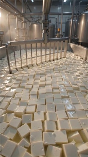 How Cheese Is Made in a Mega Factory! 🧀🤯 | Cheese Factory Process #shorts