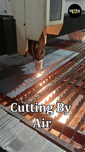3KW Fiber Laser Cutting Machine Cuts 1.5MM MS with air #lasercutting