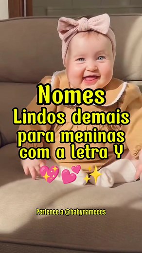 Nomes lindos para meninas que começam com a letra Y