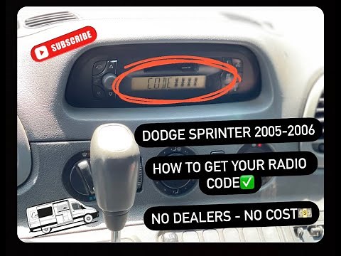 Dodge Sprinter 2005-2006 How to Find or Fix Radio Security Code| Encontrar el codigo del Radio|| FIY