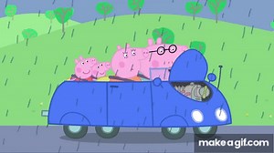 Peppa Pig - The New Car (full episode) on Make a GIF