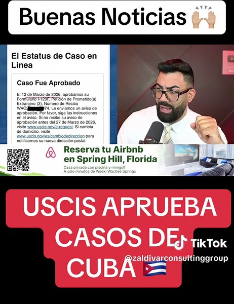Las aprobaciones relacionadas con casos de Cuba se están viendo principalmente en casos familiares aprobados previamente (I-130), solicitudes de parole de reunificación familiar y ajustes de estatus para quienes ya están en Estados Unidos. Para muchos cubanos, estos avances representan la posibilidad de continuar el proceso hacia permisos de trabajo o residencia permanente. Sin embargo, no todos los casos se están aprobando al mismo ritmo, ya que las decisiones dependen del tipo de solicitud, el