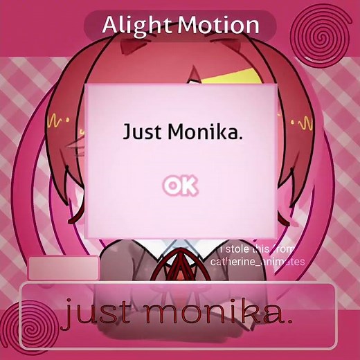 just monika😱 | ft: natsuki | #ddlc#dokidokiliteratureclub#natsuki
