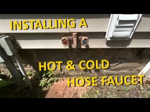 Installing a Woodford Hot & Cold Frost-Free Hose Faucet