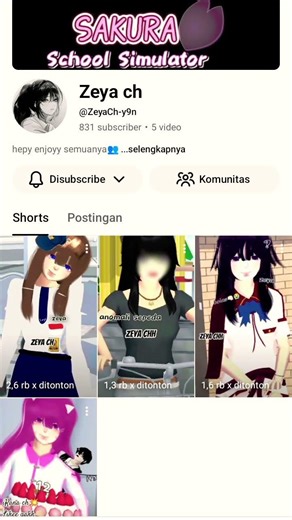 Collab sama llw/@ZeyaCh-y9n 💕 #sakuraschoolsimulator ❤️