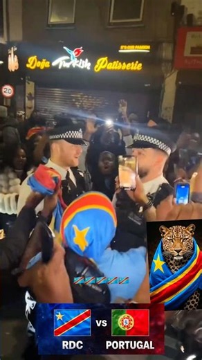 Congolese 🇨🇩 in the US for the World Cup in front of politicians DRC vs Portugal