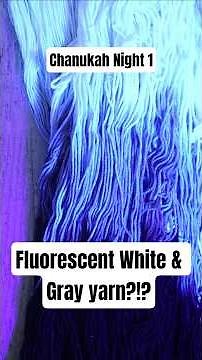 Fluorescent White (and Gray!) Variegated Yarn! Dyeing with an Optical Brightener - Chanukah Night 1