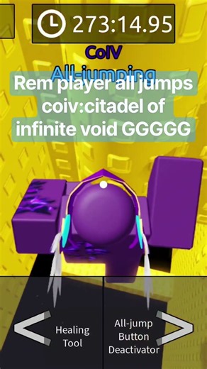 Roblox rem player all jumps citadel of infinite void Ggg #robox #robloxobbies #etoh #jtoh #obby