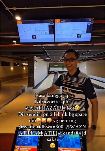 Apa yg best?korang boleh set kan pin mana yg korang nk training utk ambk spare…dan dia akn turunkn pin tu je.yg ni kami try utk ambik split proton…n pin tu je la yg kami main smpi pengsan🤣.@Juara Bowling Alley #kamisudah #mimo #women #iluvbowling #fypシ #fypシ #mimolnyda #bowlingtiktok #probowler #bowlingtrend #videoviral #lefthandedbowler #hookbowler #malaysiatiktok #bowling #bowlingtime #bowlingtips #bowlingtips #malaysianbowlers #bowler #bowlertiktok #ramadan #juarabowlingalley